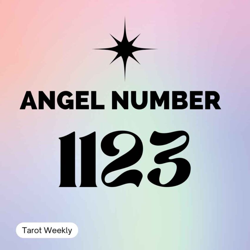 Angel number 1123 Meaning