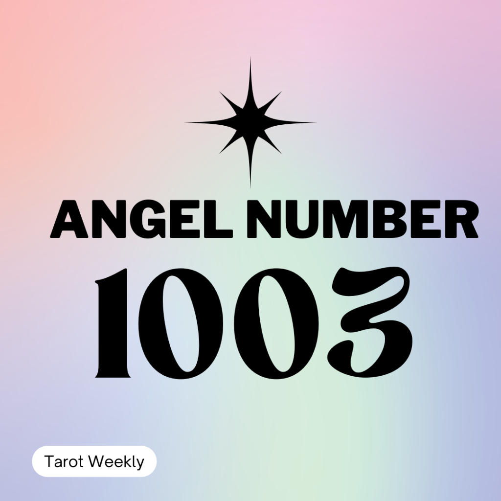 Angel Number 1003